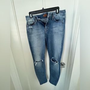 MOTHER distressed skinny jeans